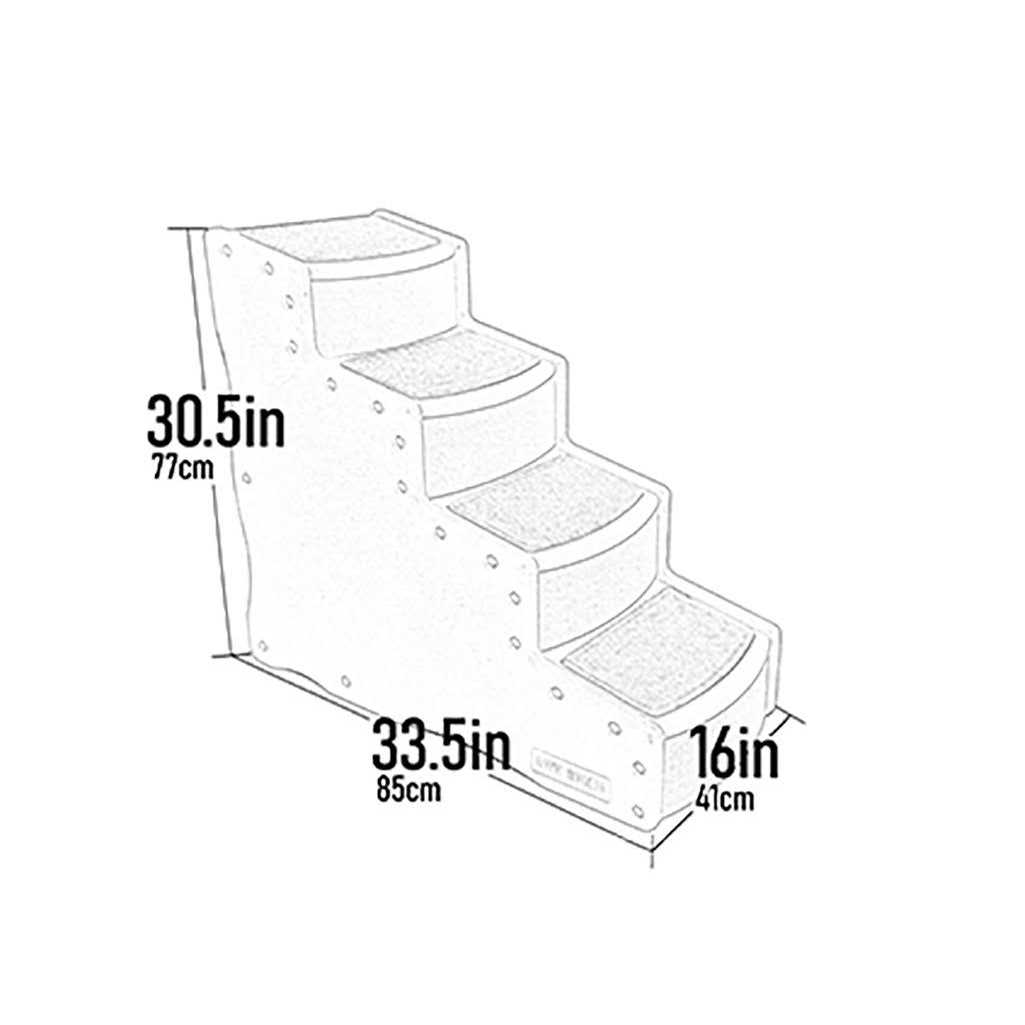 Easy 4 Step Pet Stair Pet Gear - Healthber