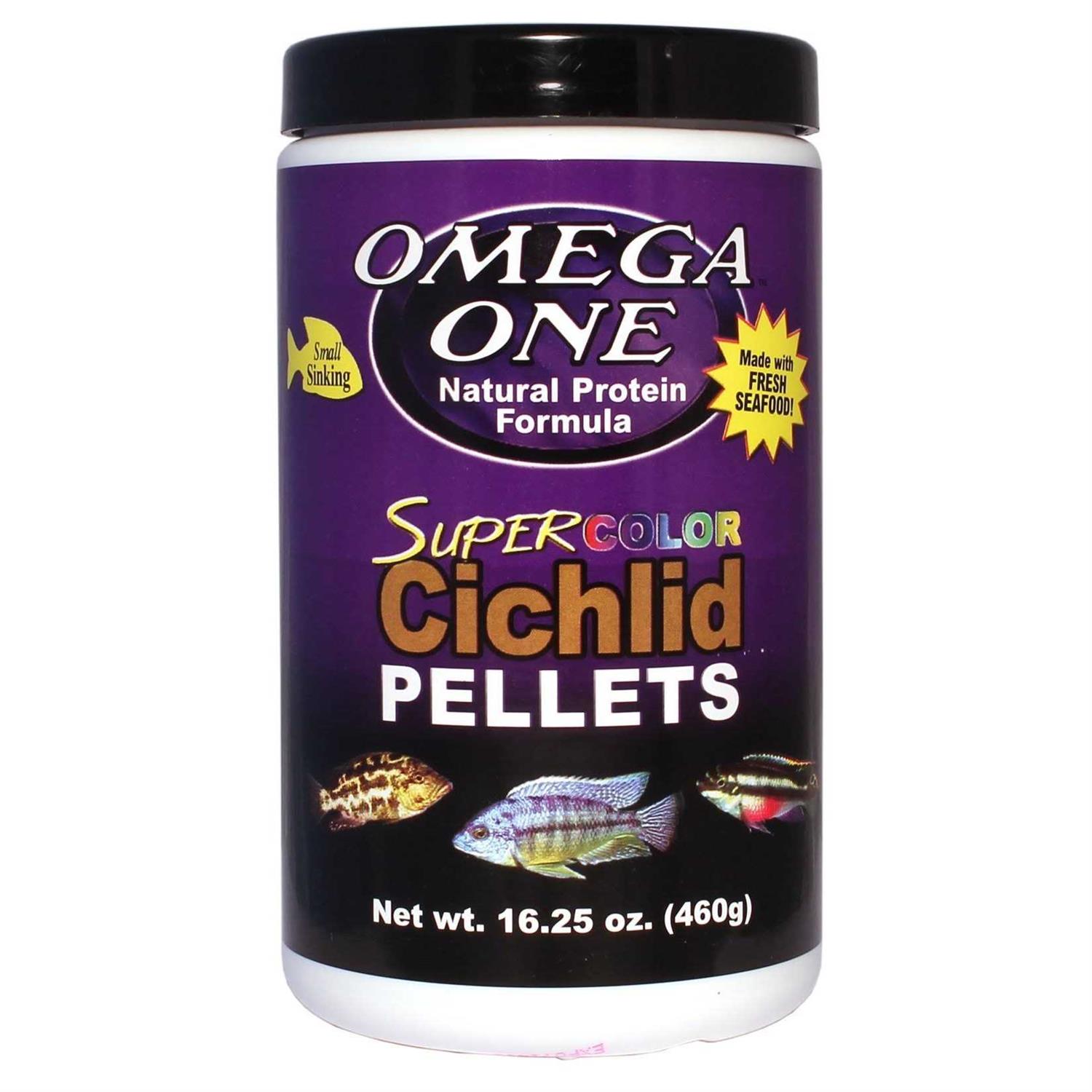 Omega One Super Color Sinking Cichlid Pellets - Healthber