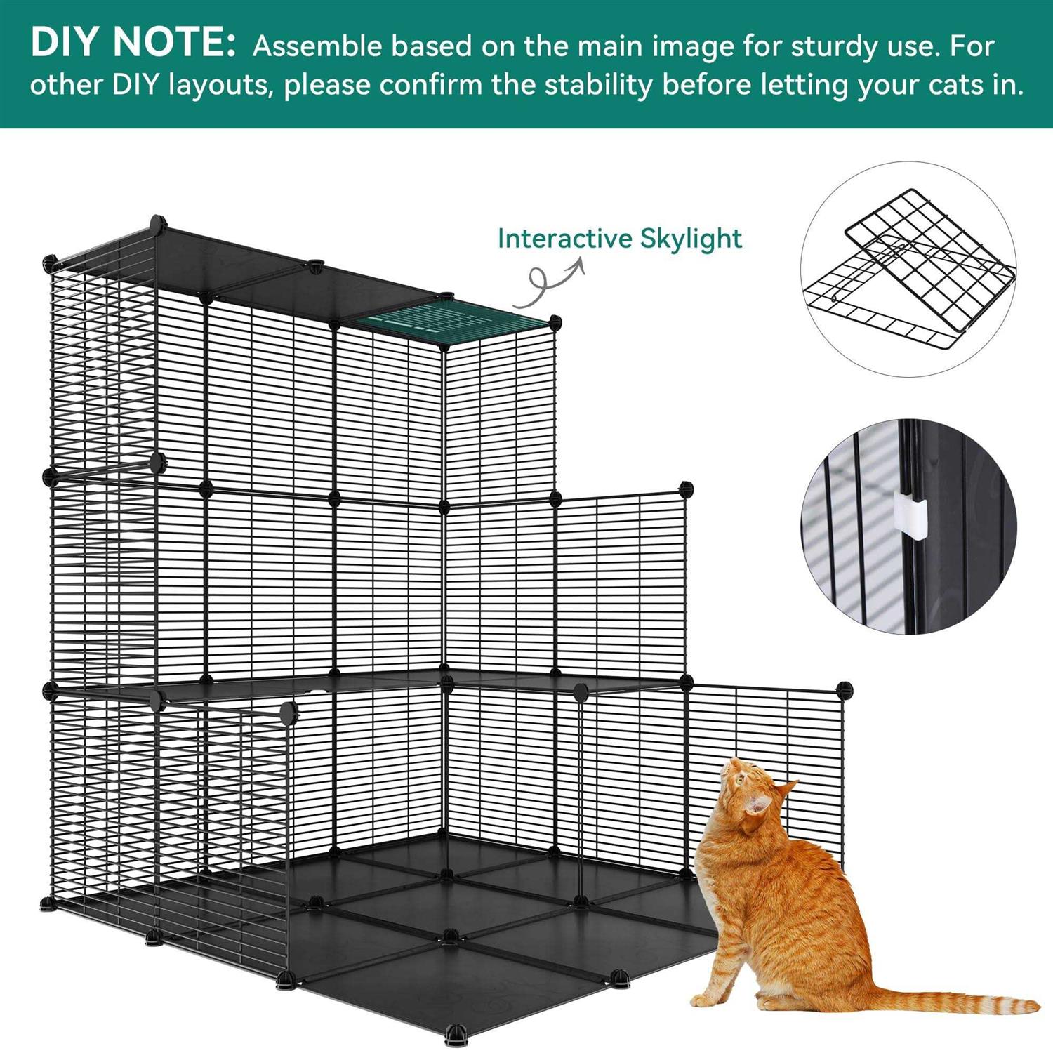 YITAHOME 4 Tier Cat Hammock Cat Enclosure - Healthber