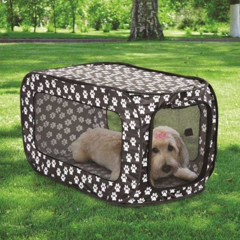 Pet Store Pop Open Single Door Collapsible Soft Sided Dog Crate - Healthber