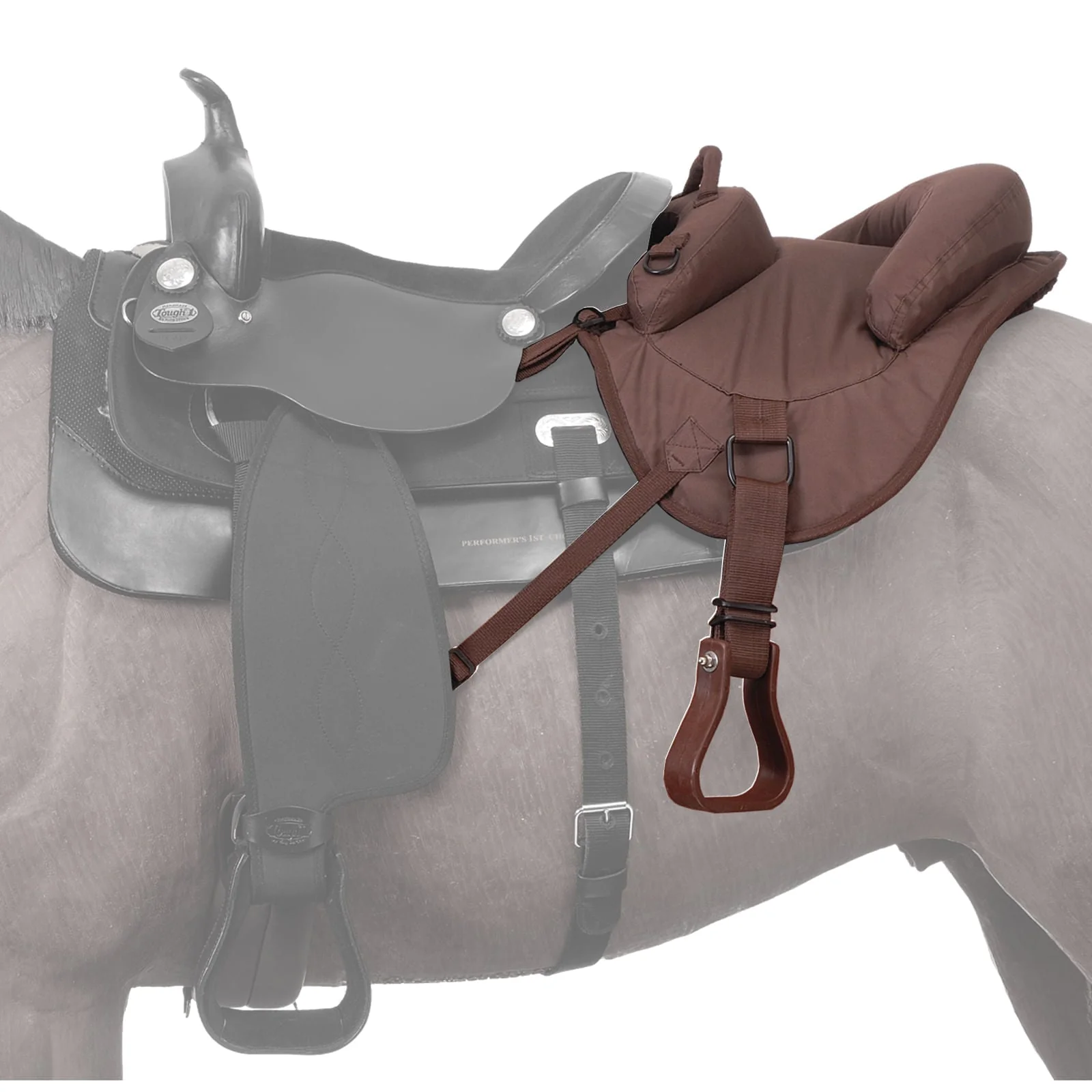 Tough1 Ride Behind Child's Tandem Saddle - Healthber