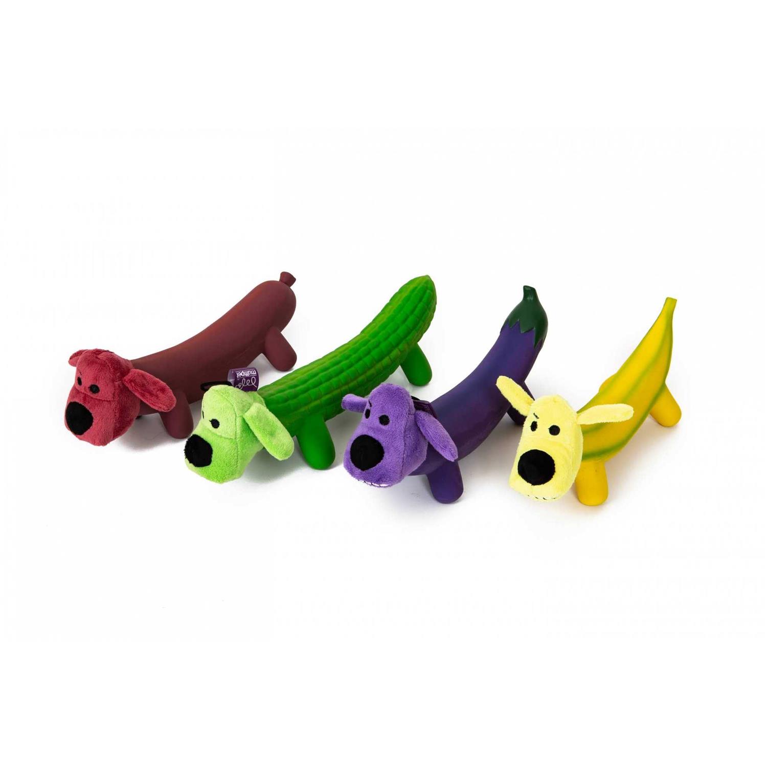 Multipet Smiling Dog Loofa Pals Latex Plush Dog Toy - Healthber