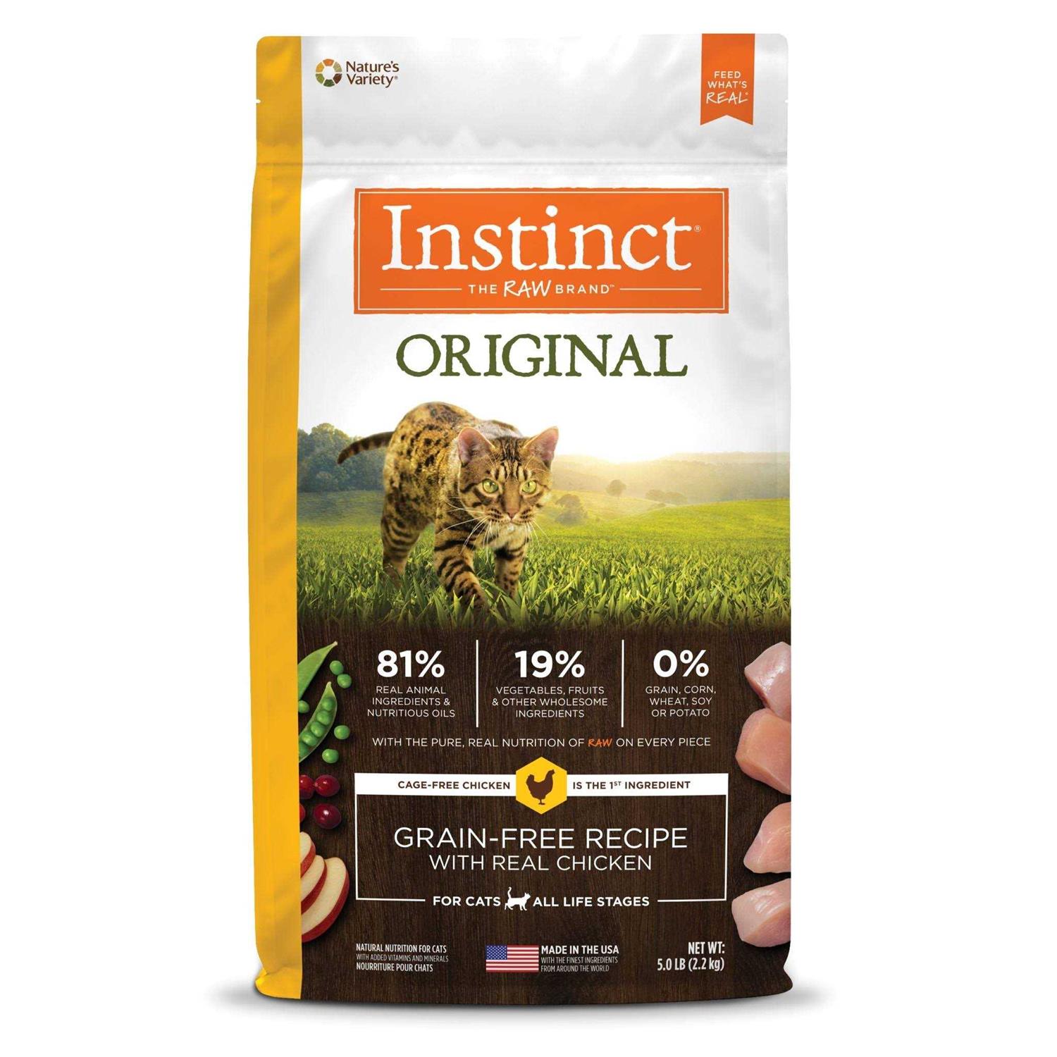 Instinct Original Grain Free Recipe with Real Dry Cat Food - Healthber