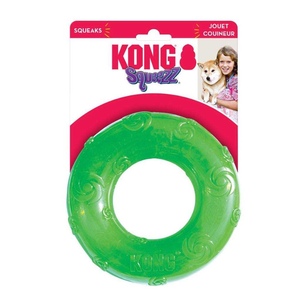 KONG Squeezz Ring Dog Toy - Healthber