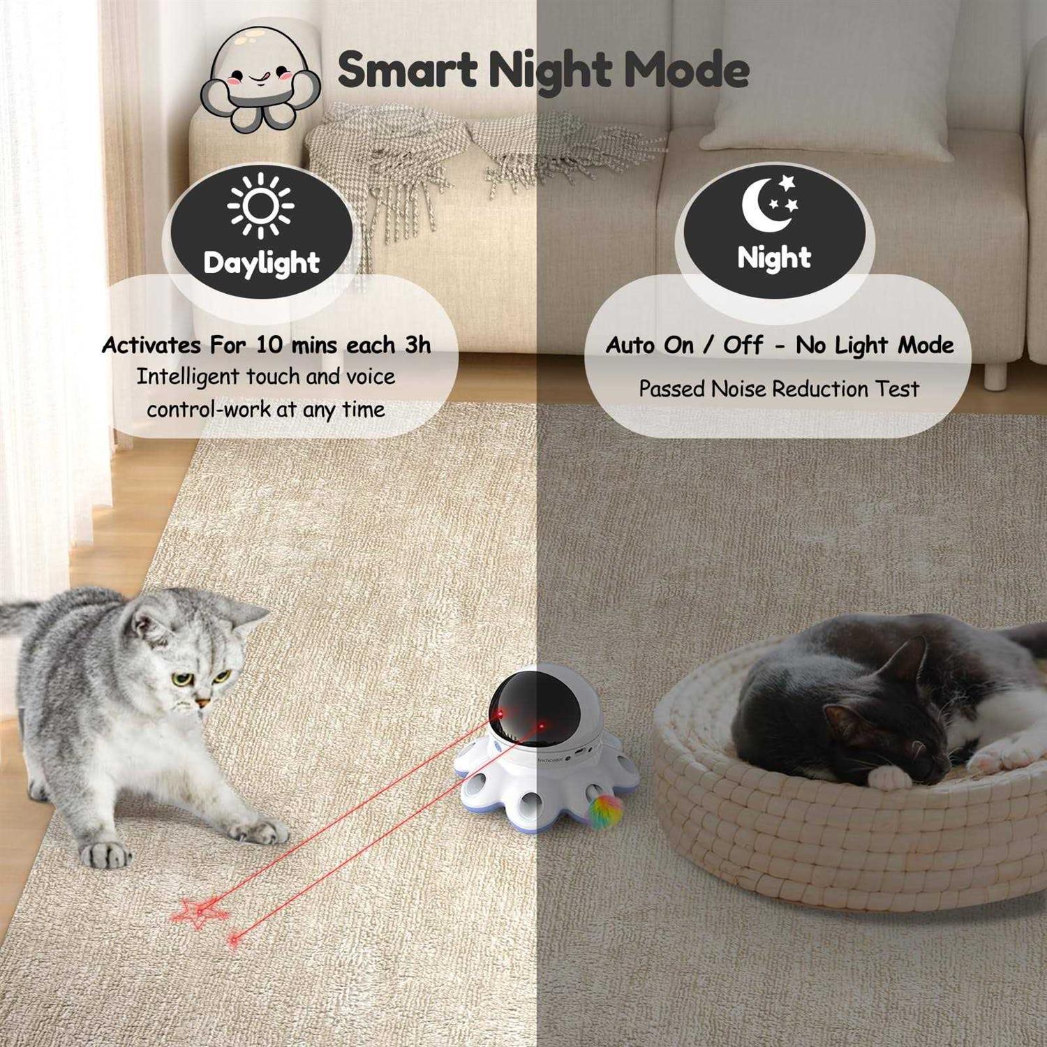ORSDA Cat Laser Toy 2-in-1 Interactive Cat Toys for Indoor Cats - Healthber