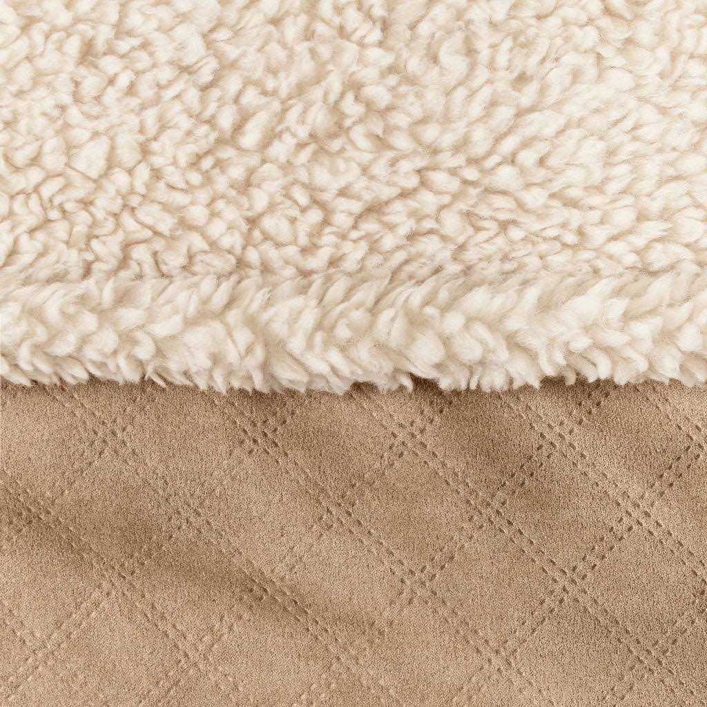 Orvis ComfortFill-Eco Wraparound Dog Bed with Fleece - Healthber