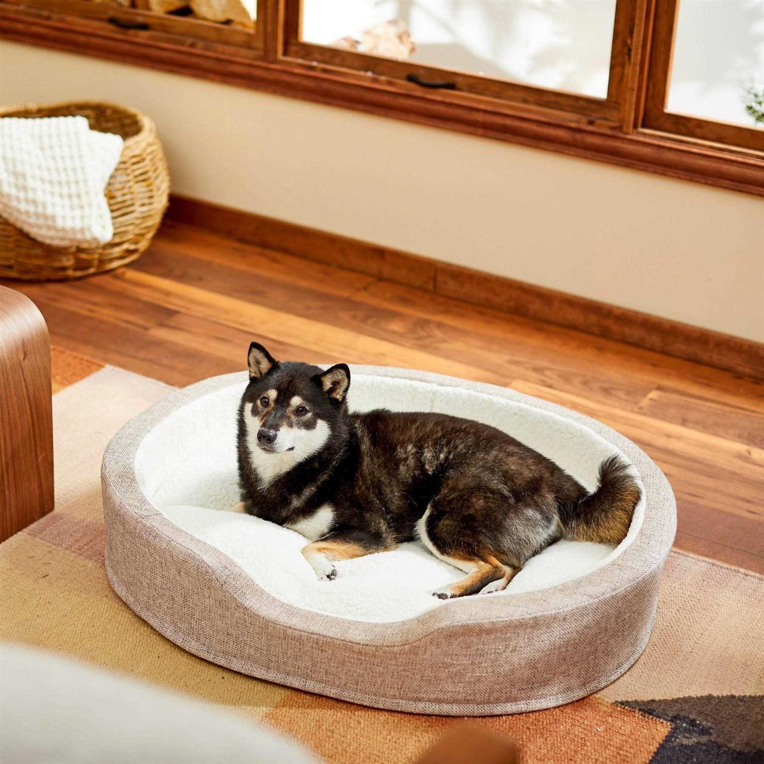 Frisco Bolster Cat Dog Bed - Healthber