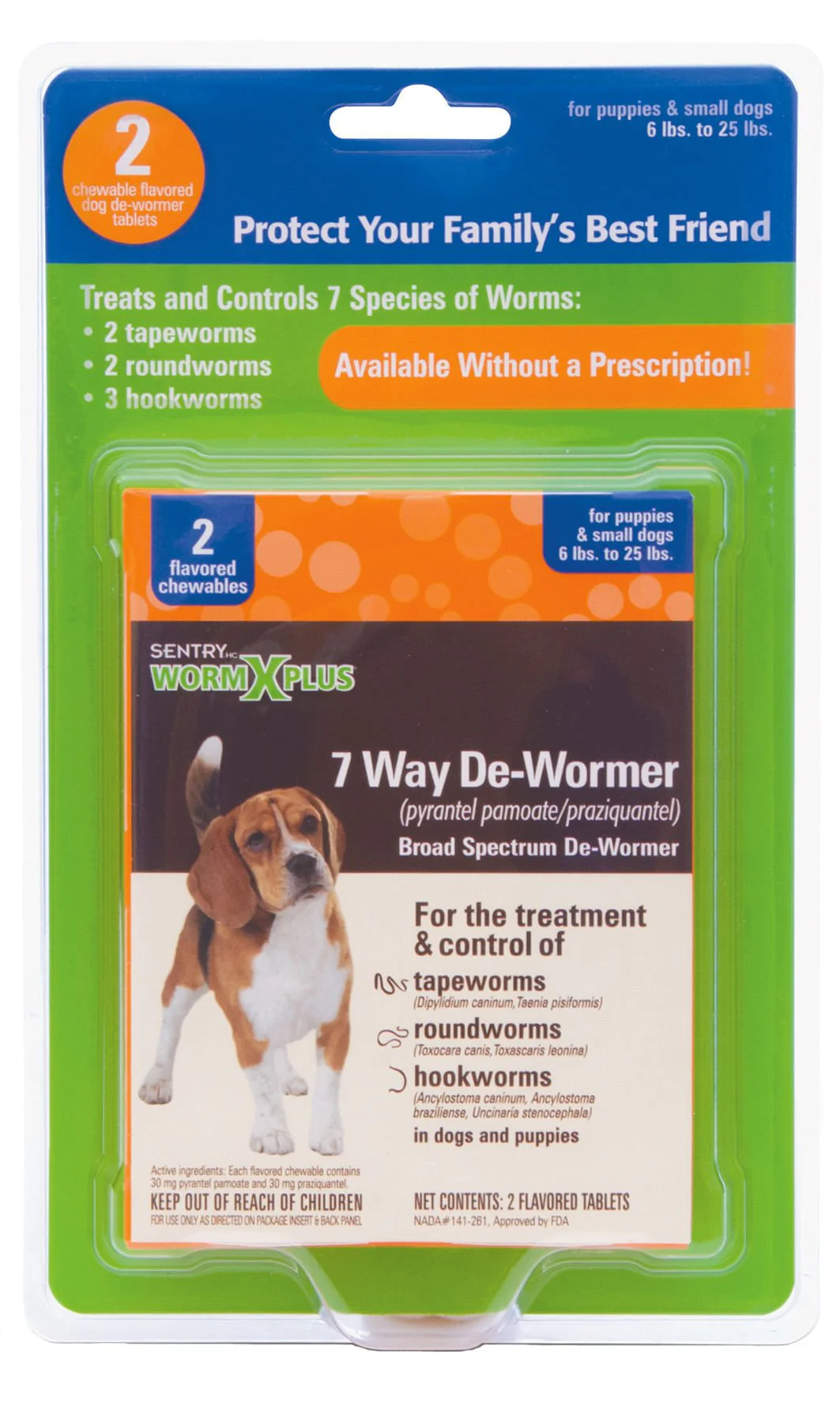 Sentry HC WormX Plus 7-Way Dog Dewormer - Healthber