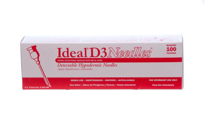 Ideal D3 Detectable Needles, Box of 100 - Healthber