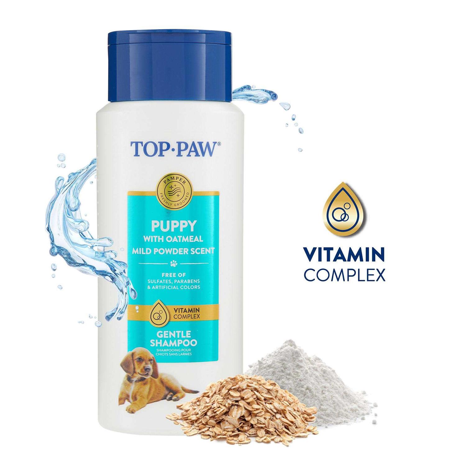 Top Paw Gentle Puppy Oatmeal Shampoo Mild Powder Scent - Healthber