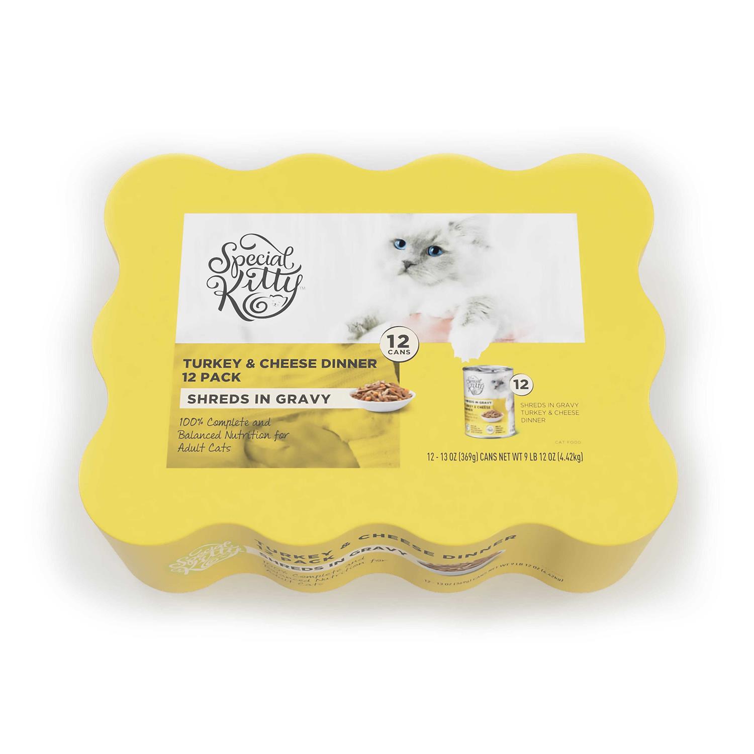 Special Kitty Turkey Cheese Wet Cat Food Multi-Pack - Healthber
