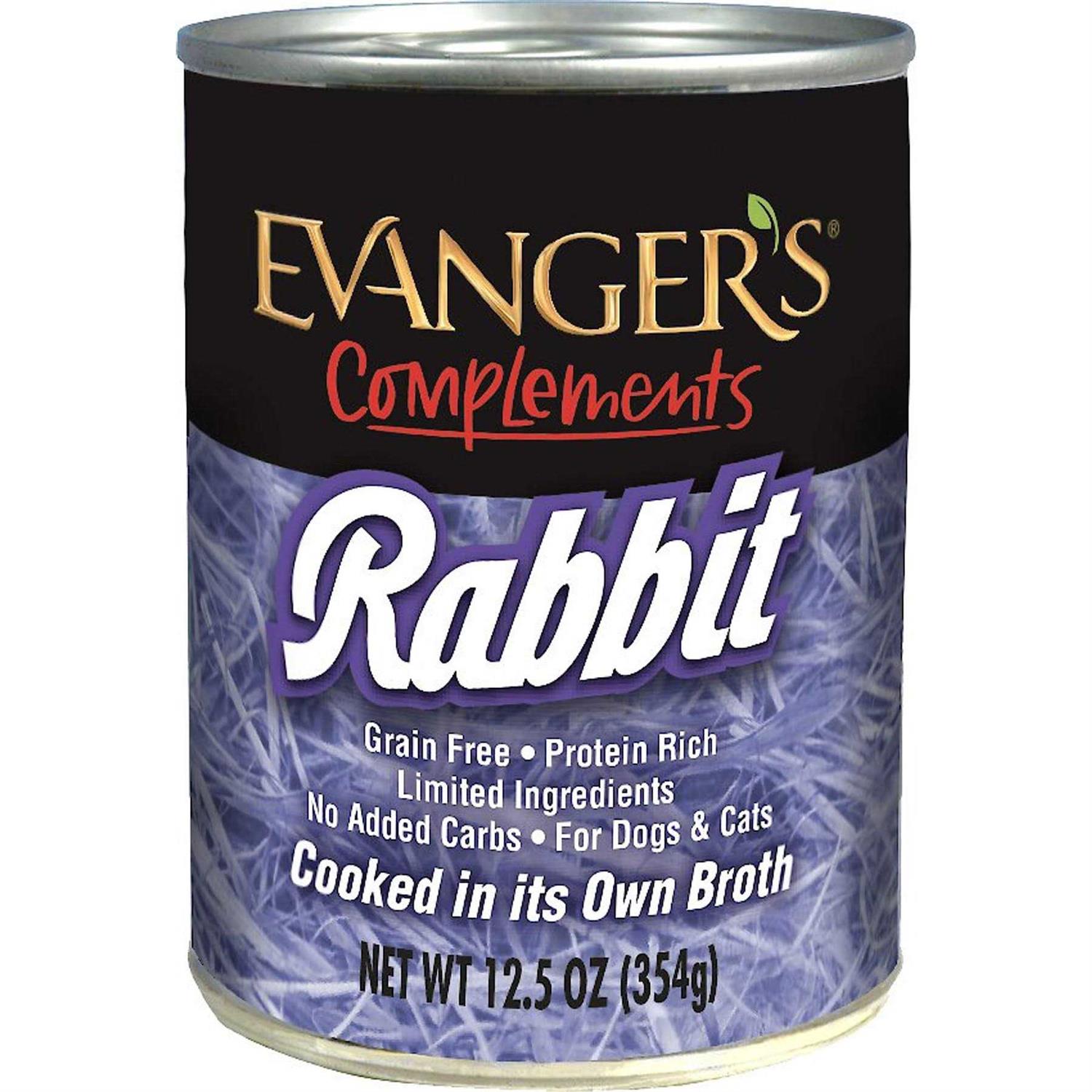 Evangers Grain Free Rabbit Canned Dog and Cat Food - Healthber