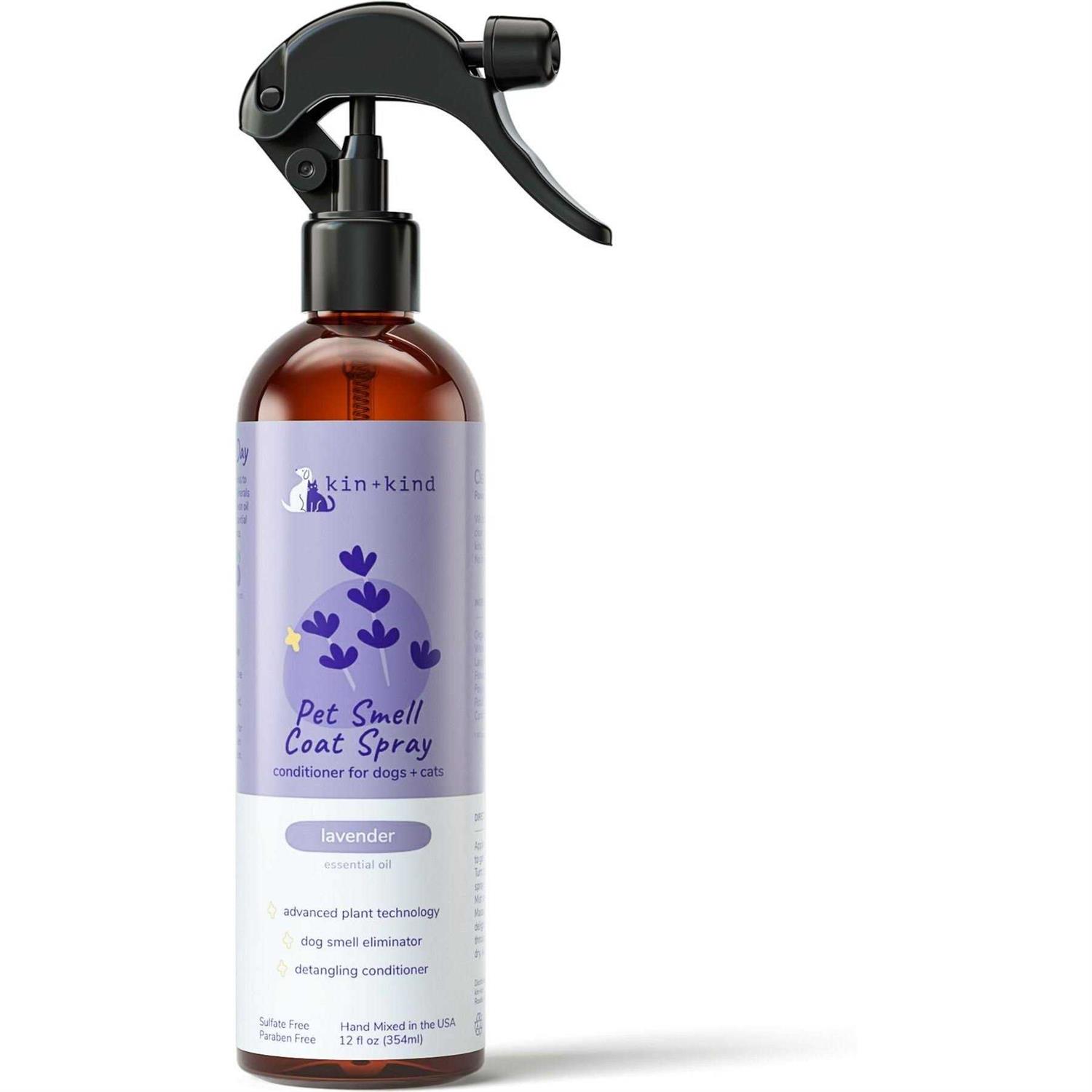 kin+kind Lavender Calm Dog Odor Neutralizer Spray - Healthber