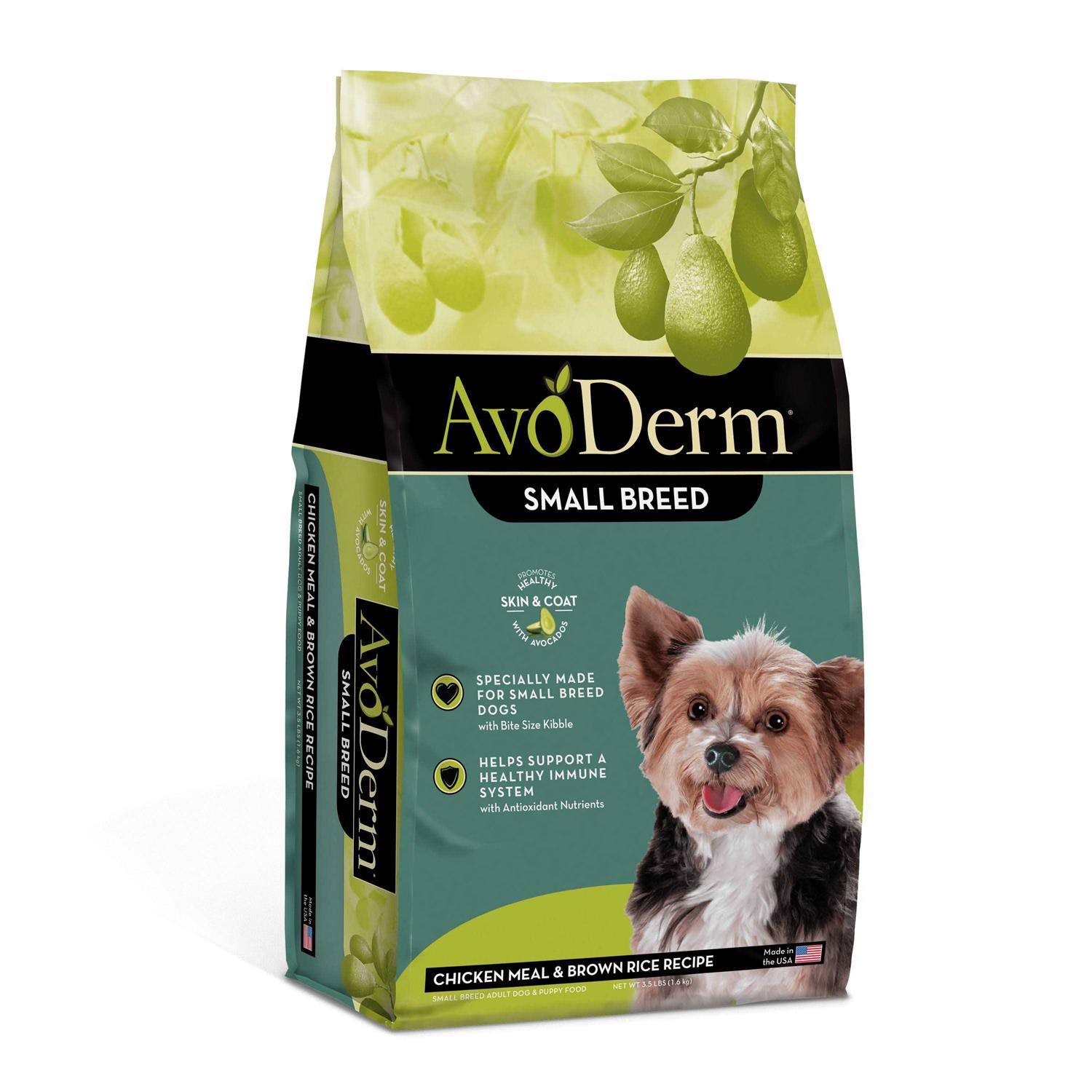 AvoDerm Natural Chicken Meal & Brown Rice Small Breed Adult Dog Food - Healthber