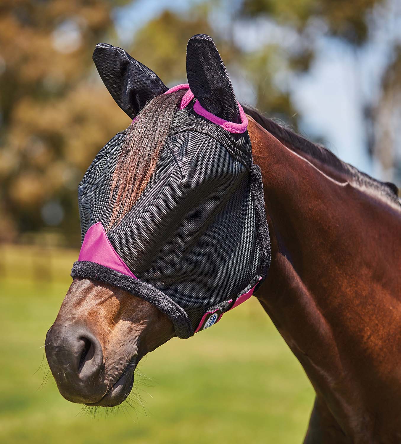 Weatherbeeta ComFITec Deluxe Durable Mesh Horse Fly Mask with Ears - Healthber