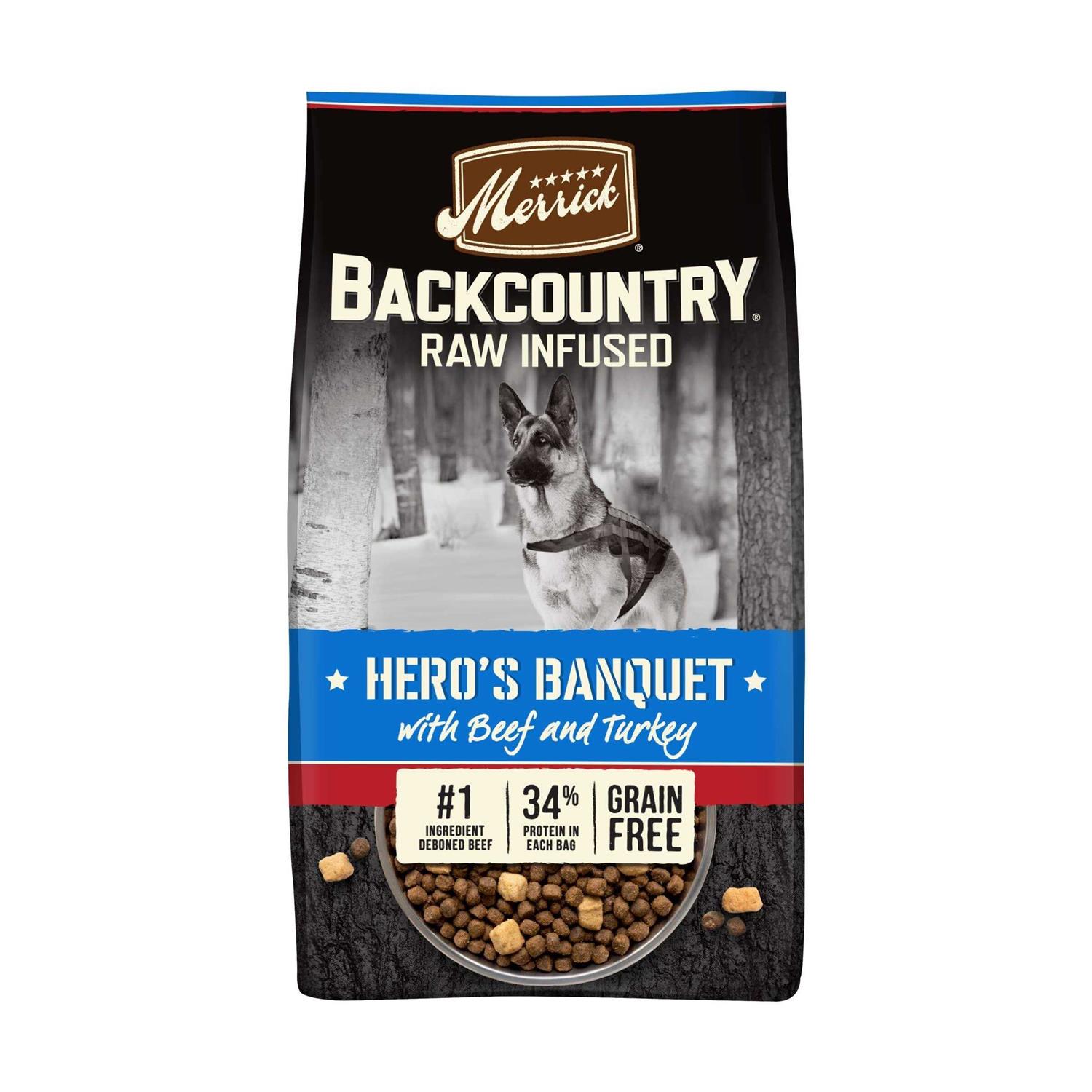 Merrick Backcountry Grain Free Hero’s Banquet Dry Dog Food - Healthber