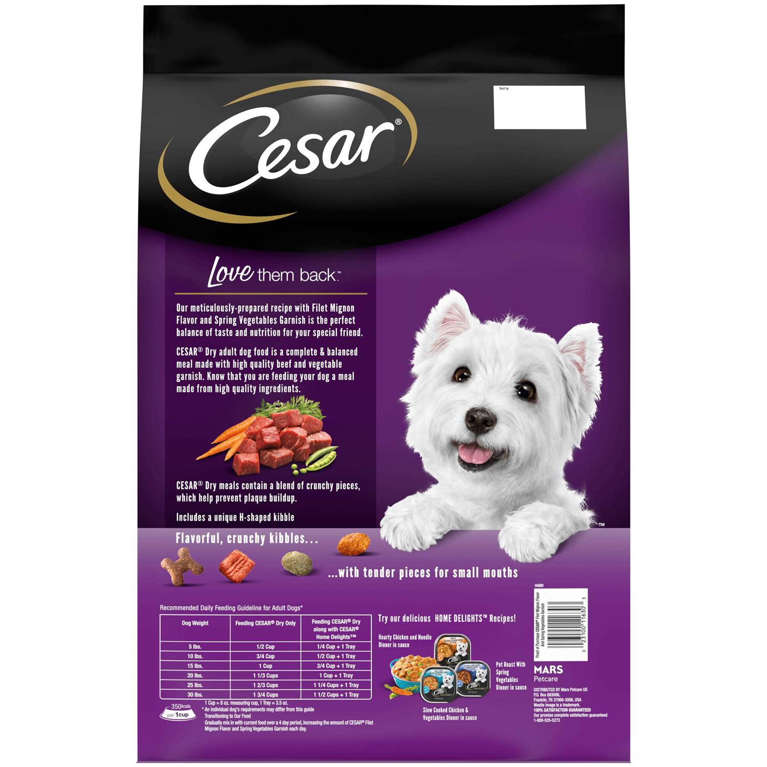 Cesar Small Breed Spring Vegetables Dry Dog Food - Healthber