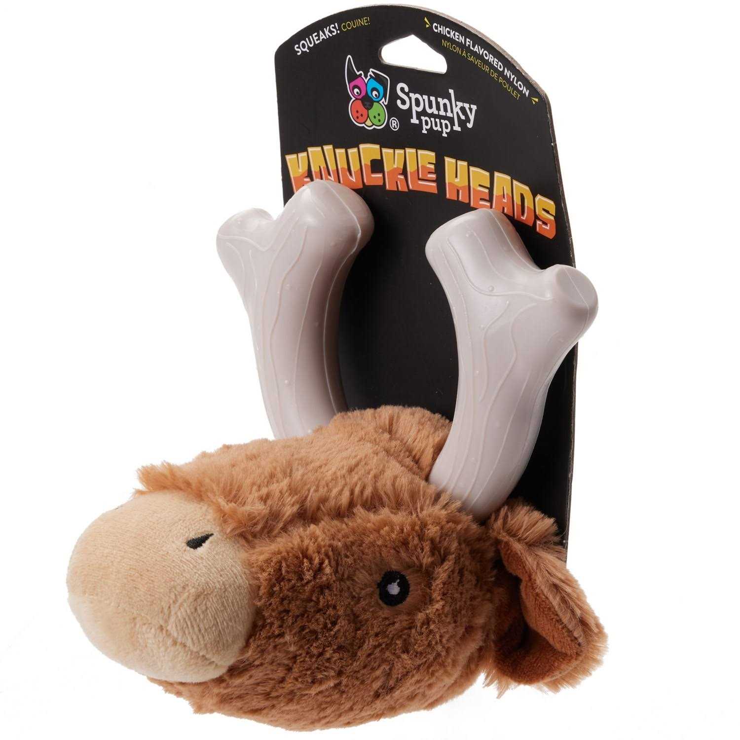 Spunky Pup Knuckleheads Deer Dog Toy - Healthber