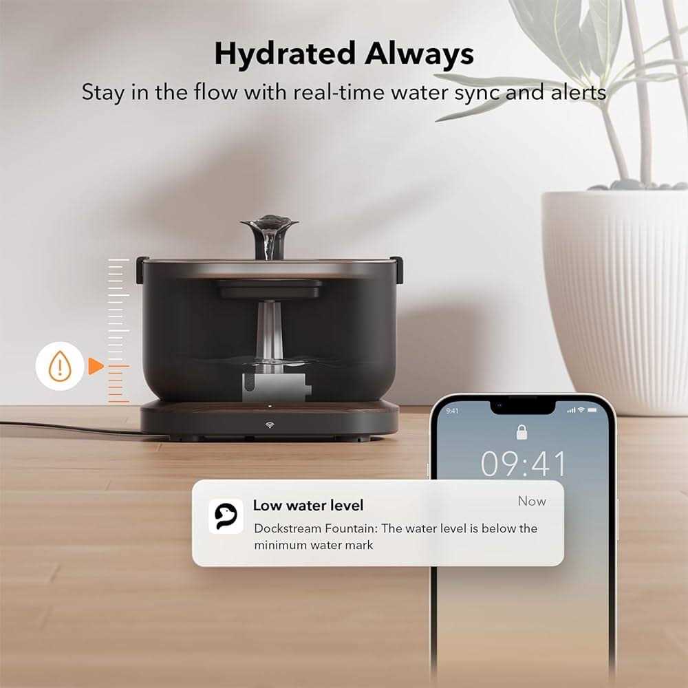 PETLIBRO App Monitoring Cat Water Fountain with Wireless Pump 2.5L/84oz Dockstream Pet Water Fountain for Cats Inside - Healthber