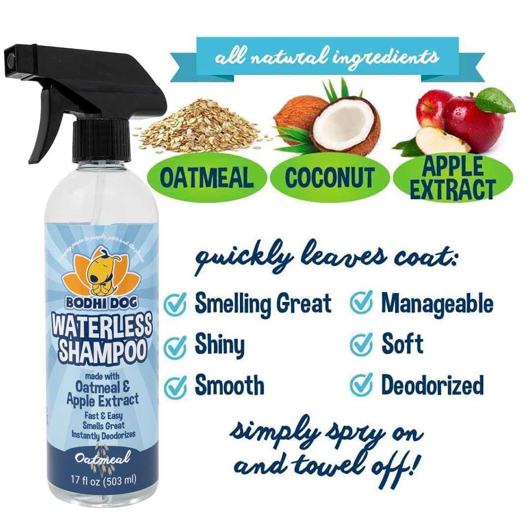 Bodhi Dog Waterless Shampoo Natural Dry Shampoo for Dogs or Cats - Healthber