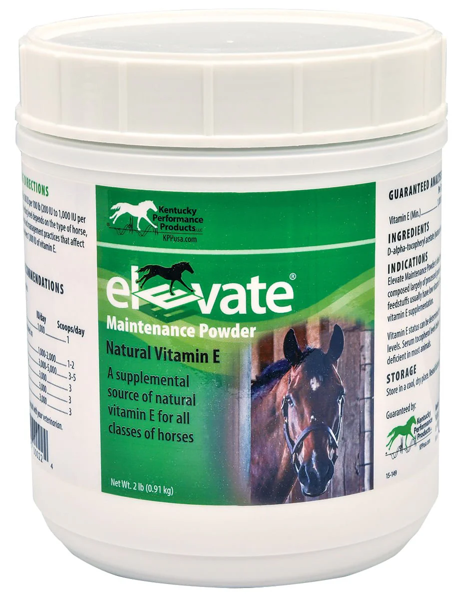Kentucky Performance Elevate Vitamin E Maintenance Powder for Horses - Healthber