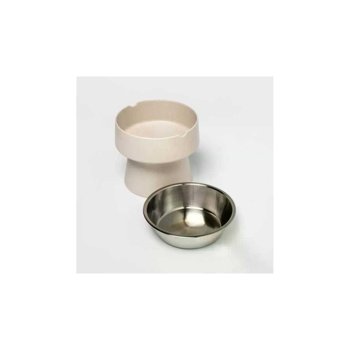 Boots & Barkley Elevated Dog Bowl Gray - Healthber