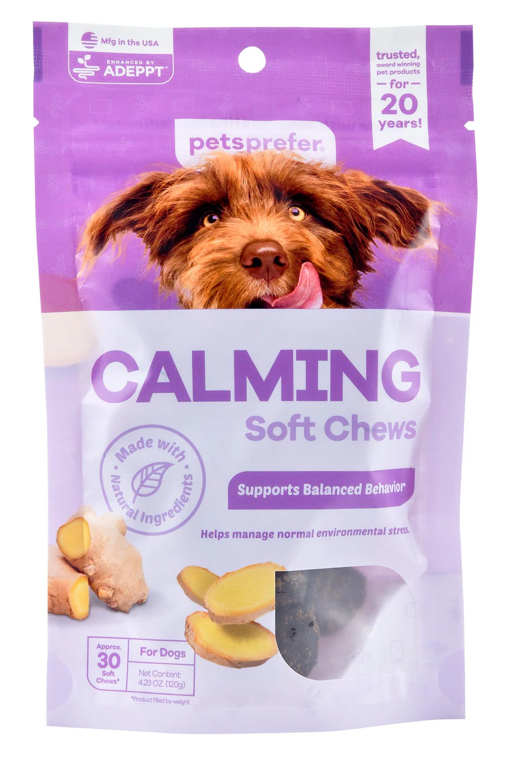 PetsPrefer Calming Soft Chews w/ ADEPPT - Healthber