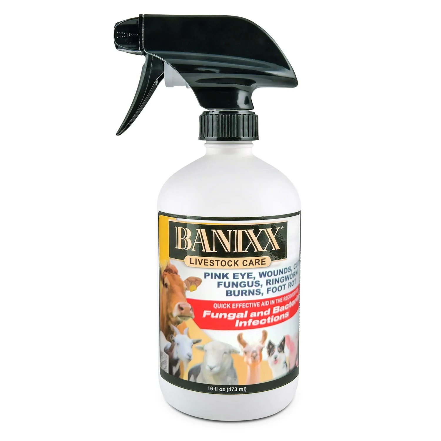 Banixx Livestock Care Spray, 16 oz - Healthber