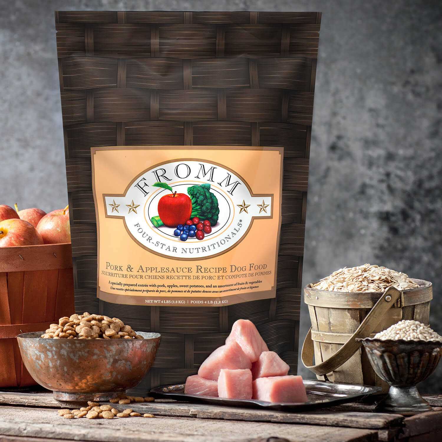 Fromm Four Star Pork & Applesauce Dry Dog Food - Healthber