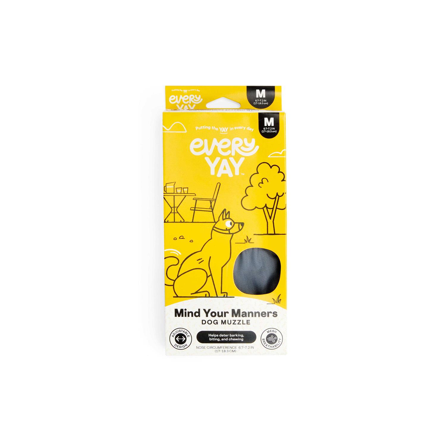 EveryYay Mind Your Manners Nylon Dog Muzzle - Healthber