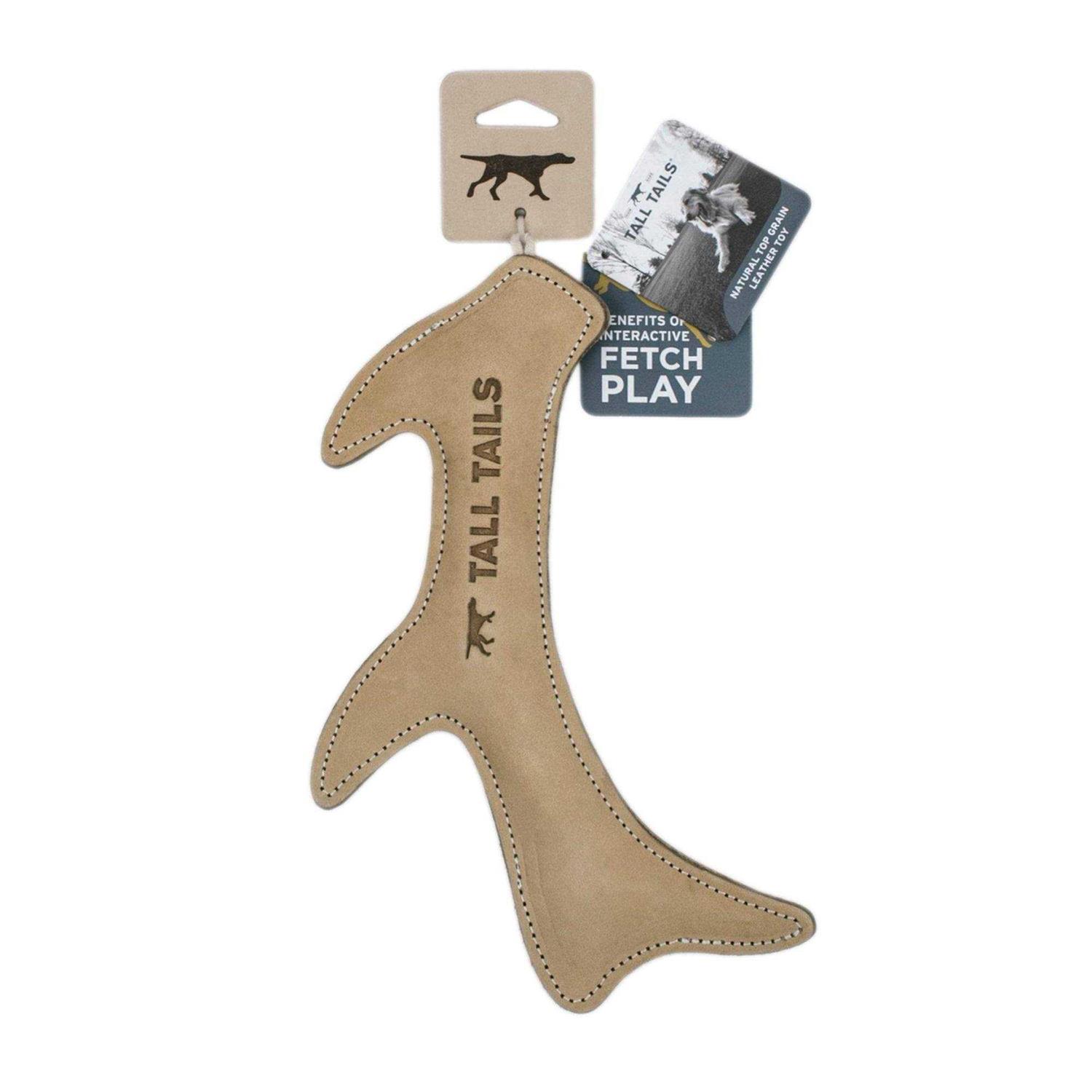 Tall Tails Natural Leather Antler Dog Toy - Healthber