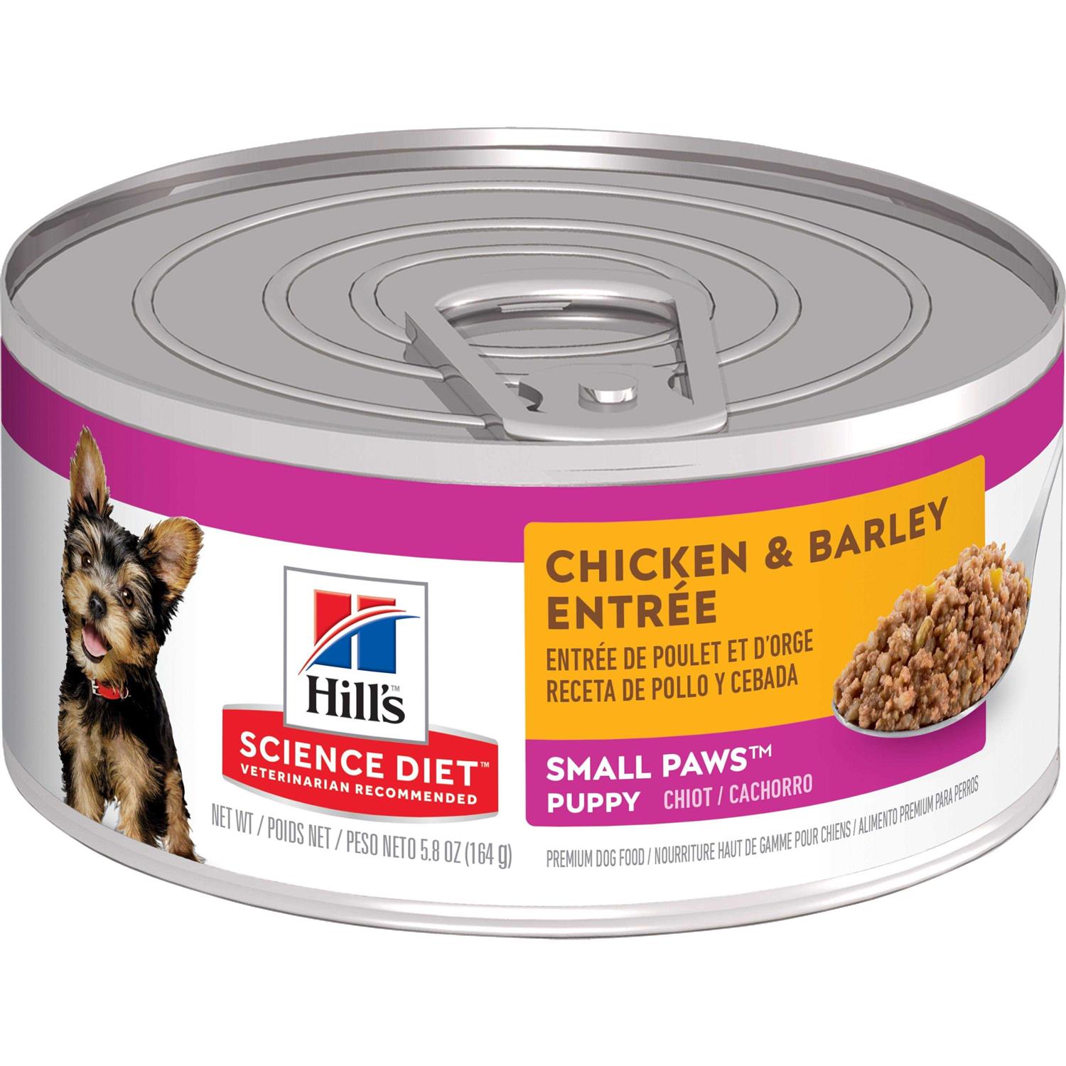Hill’s Science Diet Adult Small Paws Chicken & Barley Entree Dog Food - Healthber