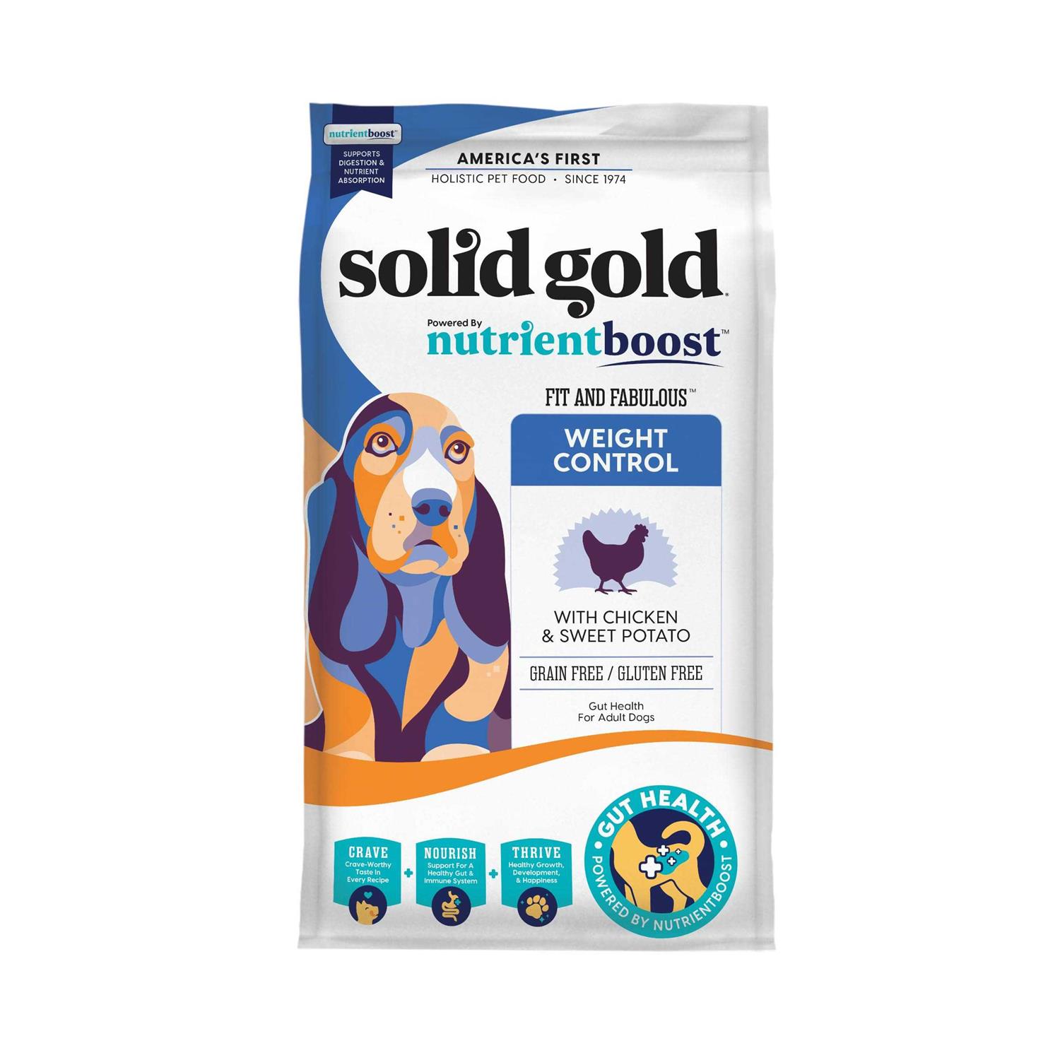 Solid Gold Nutrientboost Fit & Fabulous Chicken Dry Dog Food - Healthber