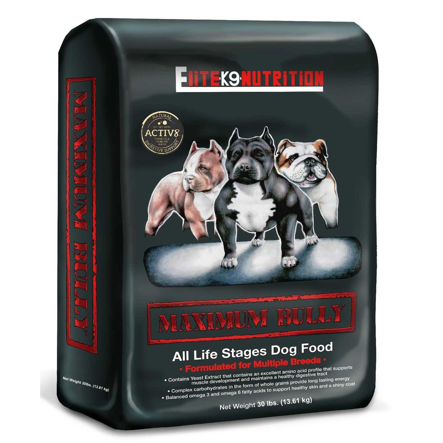 Maximum Bully All Life Stage Performance Dog Food. High Protein 32% - Healthber