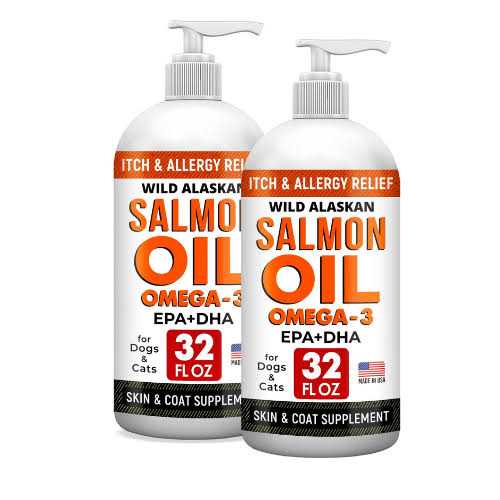 StrellaLab Wild Alaskan Salmon Oil Omega 3 for Dogs - Healthber