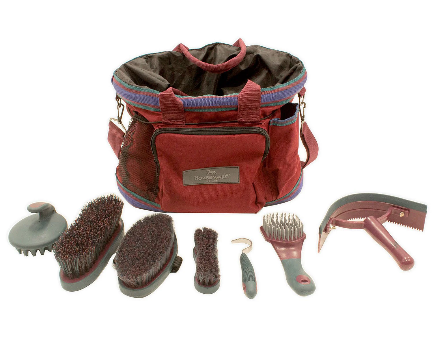 Rambo Grooming Kit, Burgundy - Healthber
