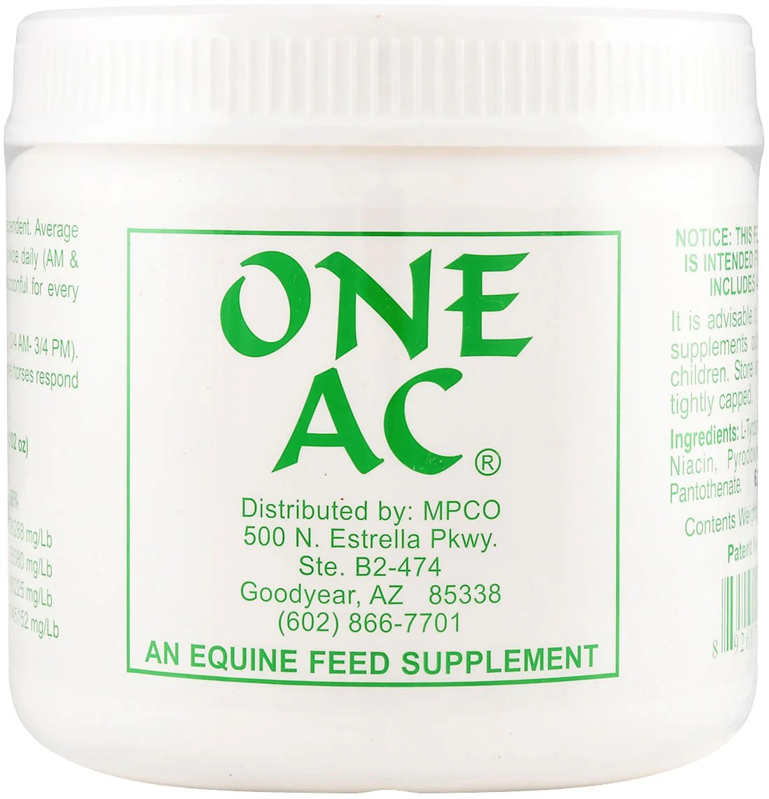 ONE AC, 200 g (42-day supply) - Healthber