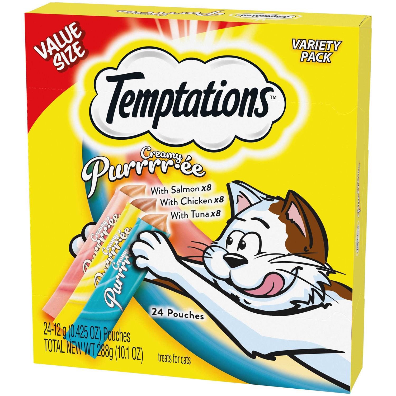 Temptations Creamy Puree Lickable Cat Treats - Healthber