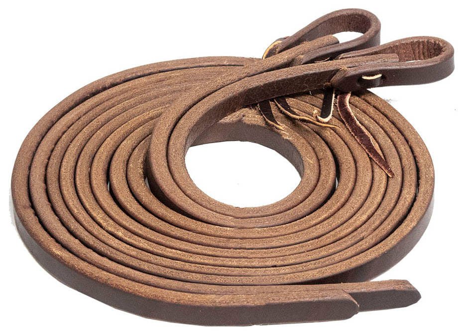Poplar Head Premium Oiled Harness Leather Split Reins - Healthber