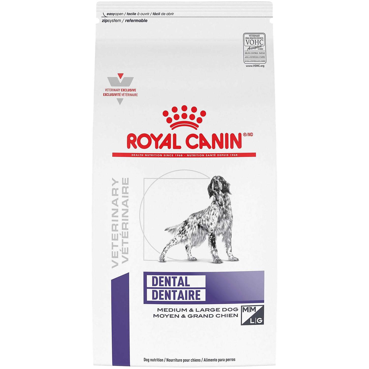 Royal Canin Veterinary Diet Canine Dental Medium & Large Breed Dry Dog Food - Healthber