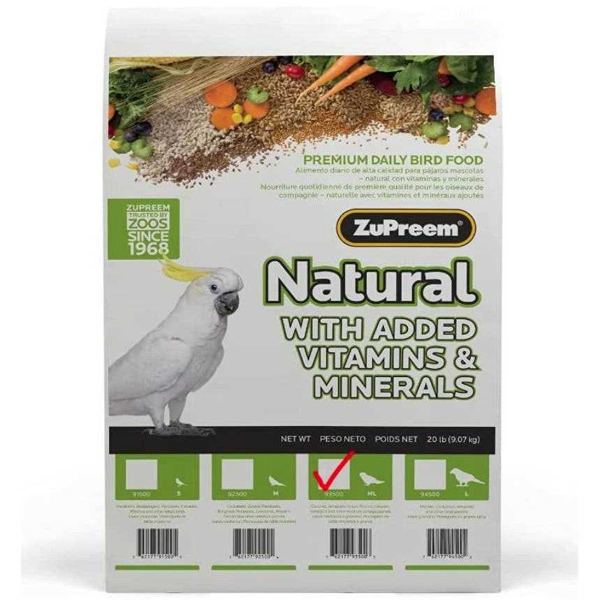 ZuPreem Natural Bird Food - Healthber