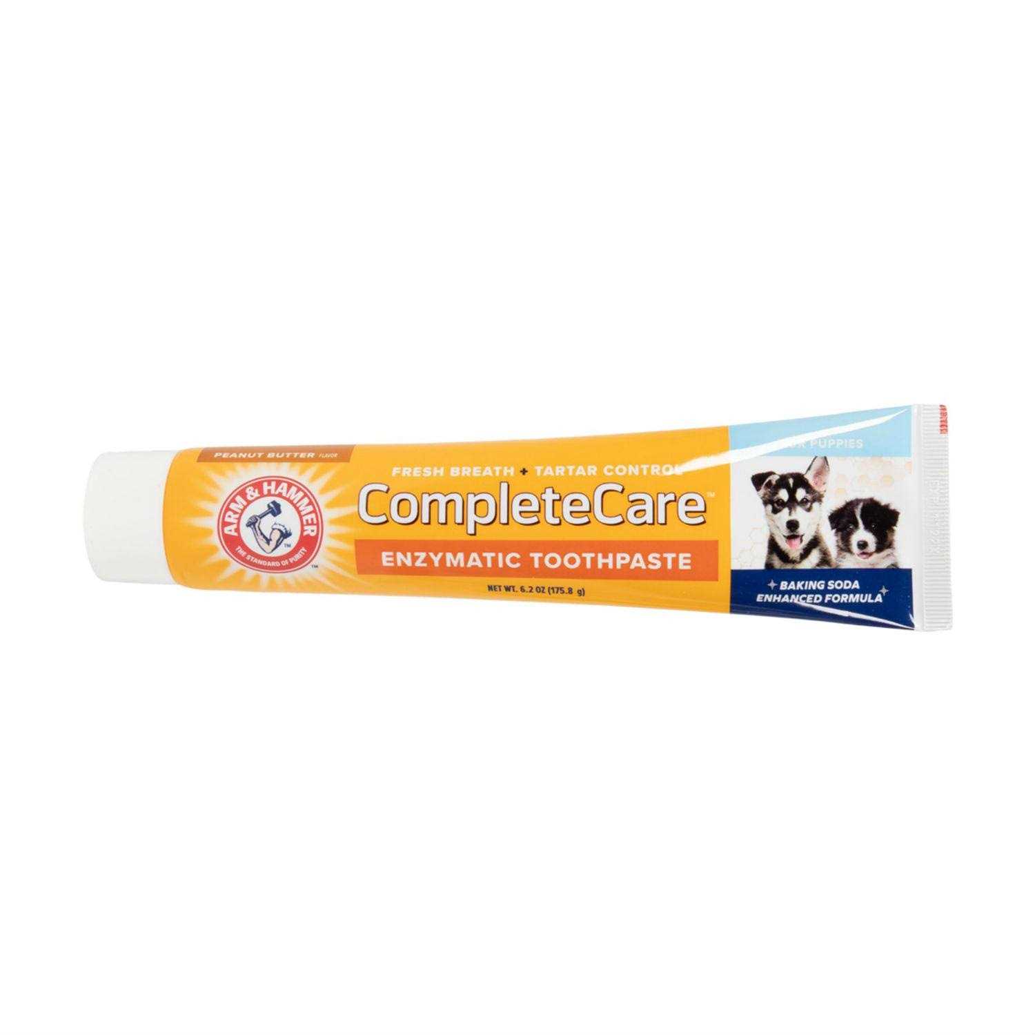 Arm & Hammer Complete Care Enzymatic Dog Toothpaste Value Size 6.2 oz Peanut Butter Flavor Enzymatic Dog Toothpaste for Puppies - Healthber