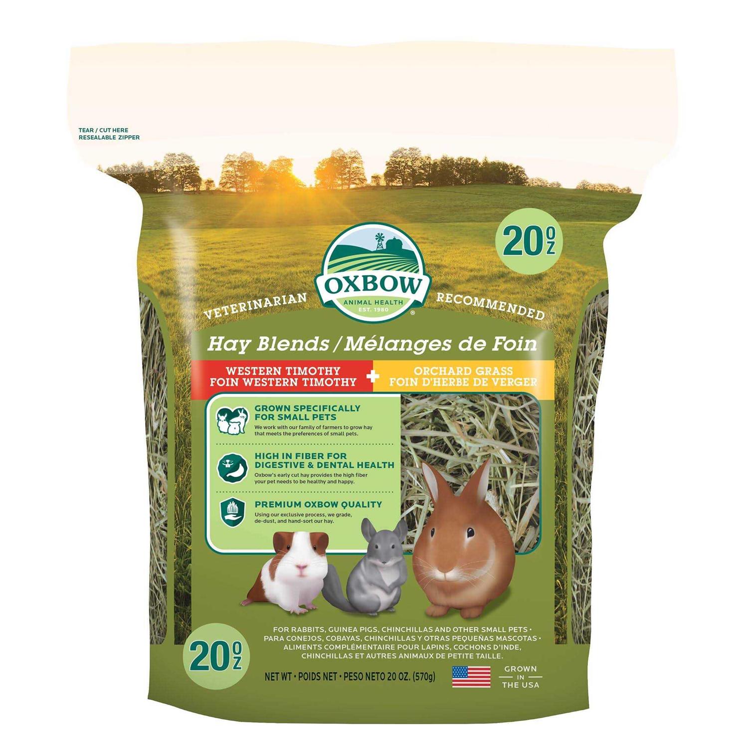 Oxbow Western Timothy/Orchard Hay Blends - Healthber