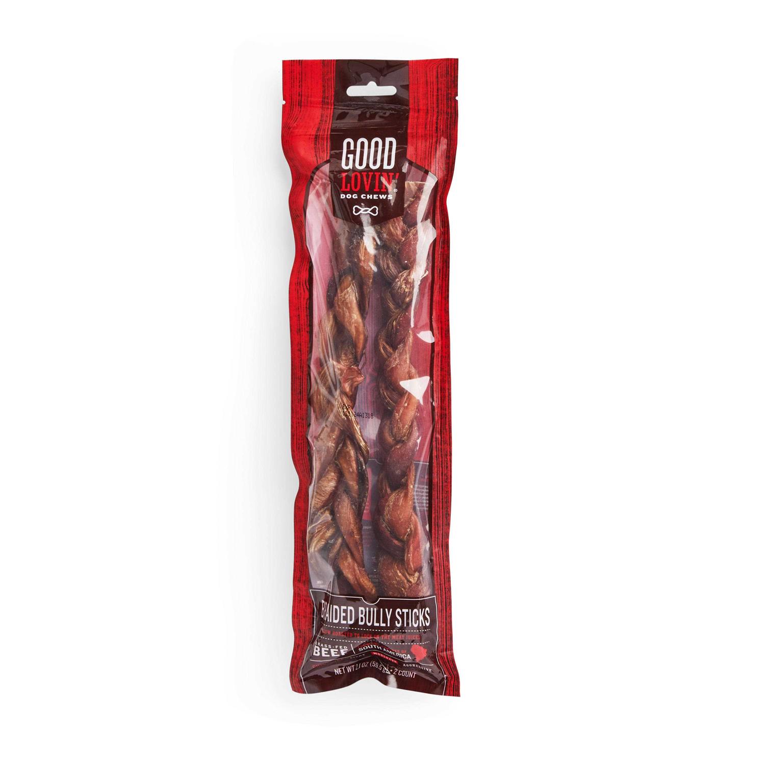 Good Lovin’ Braided Bully Stick Dog Chew - Healthber