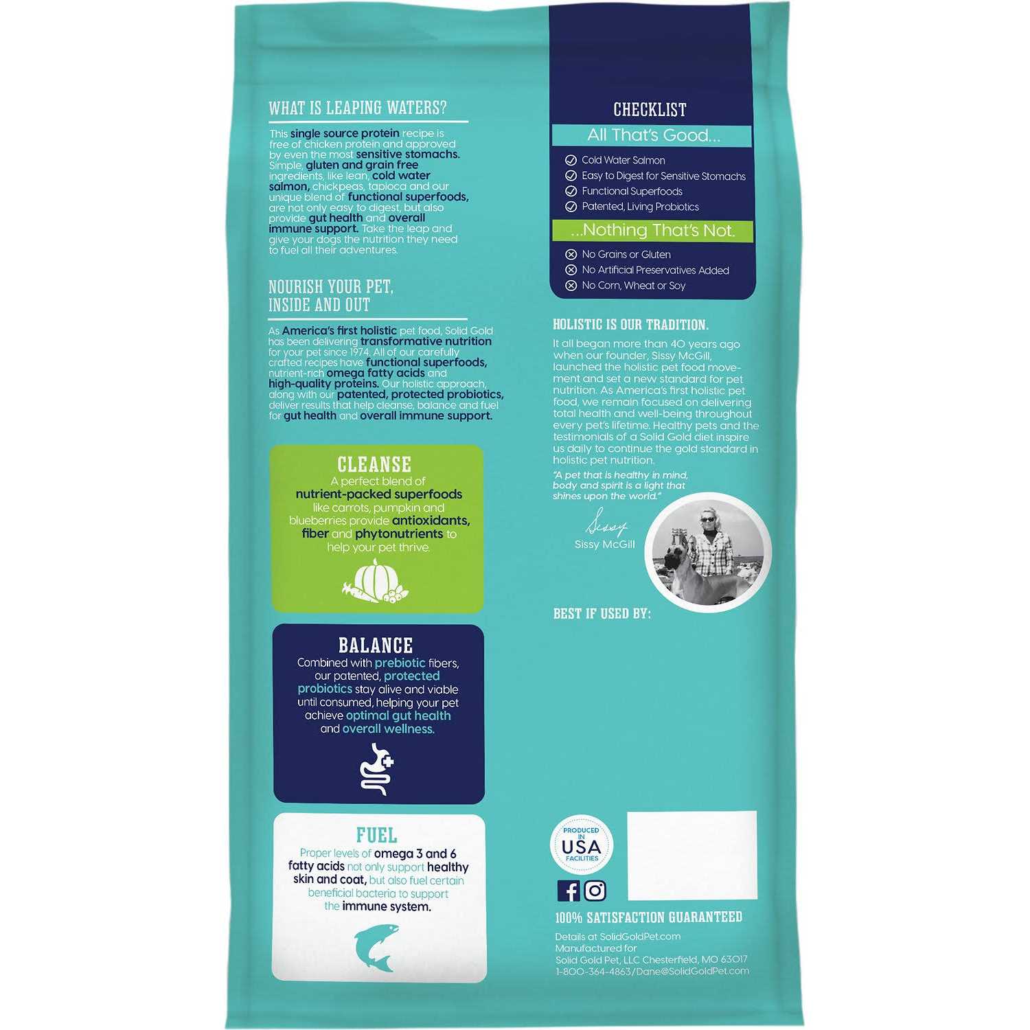 Solid Gold Leaping Waters Cold Water Salmon Dry Dog Food - Healthber