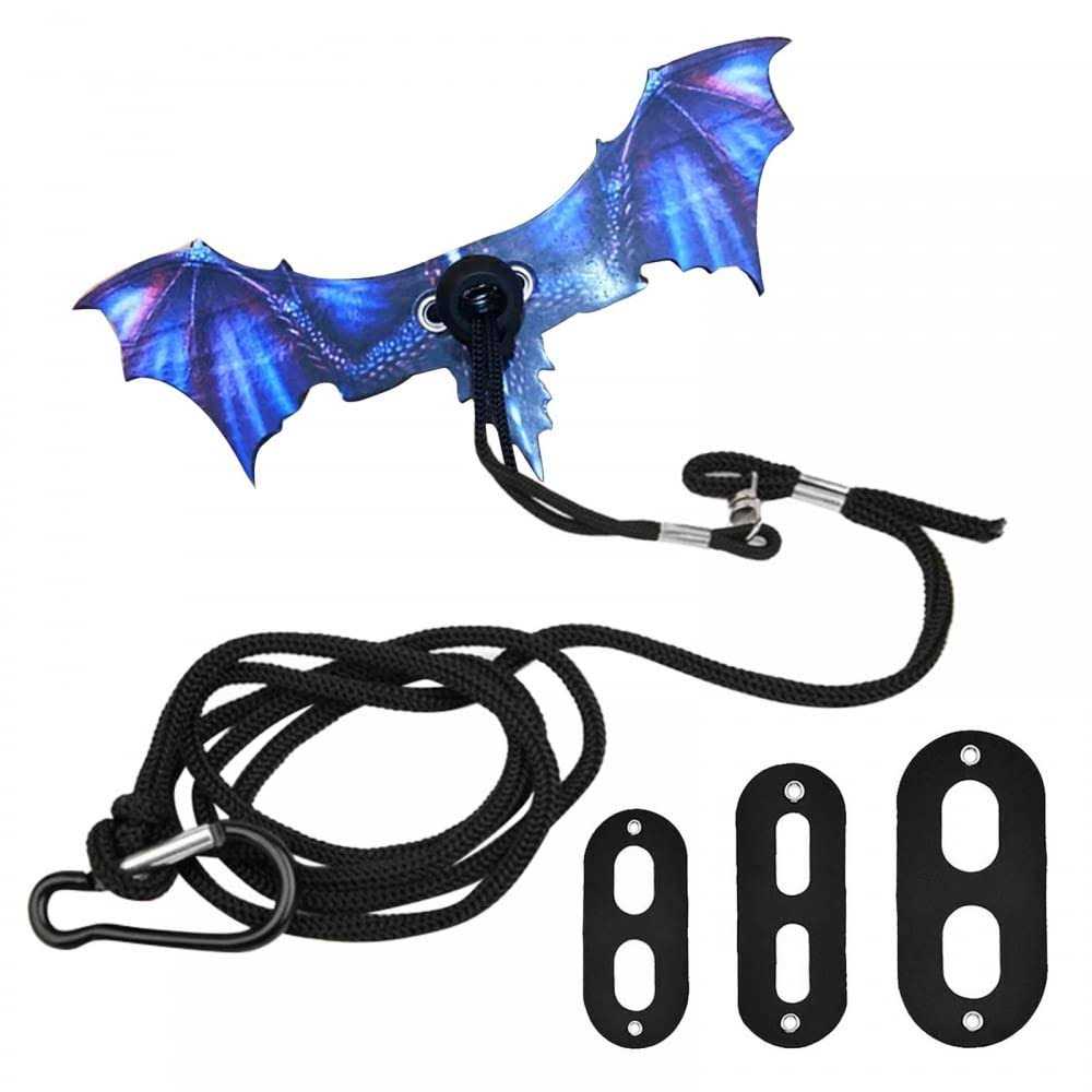 Bearded Dragon Leash Adjustable Portable Reptile Leash with Cool Wings for Gecko - Healthber
