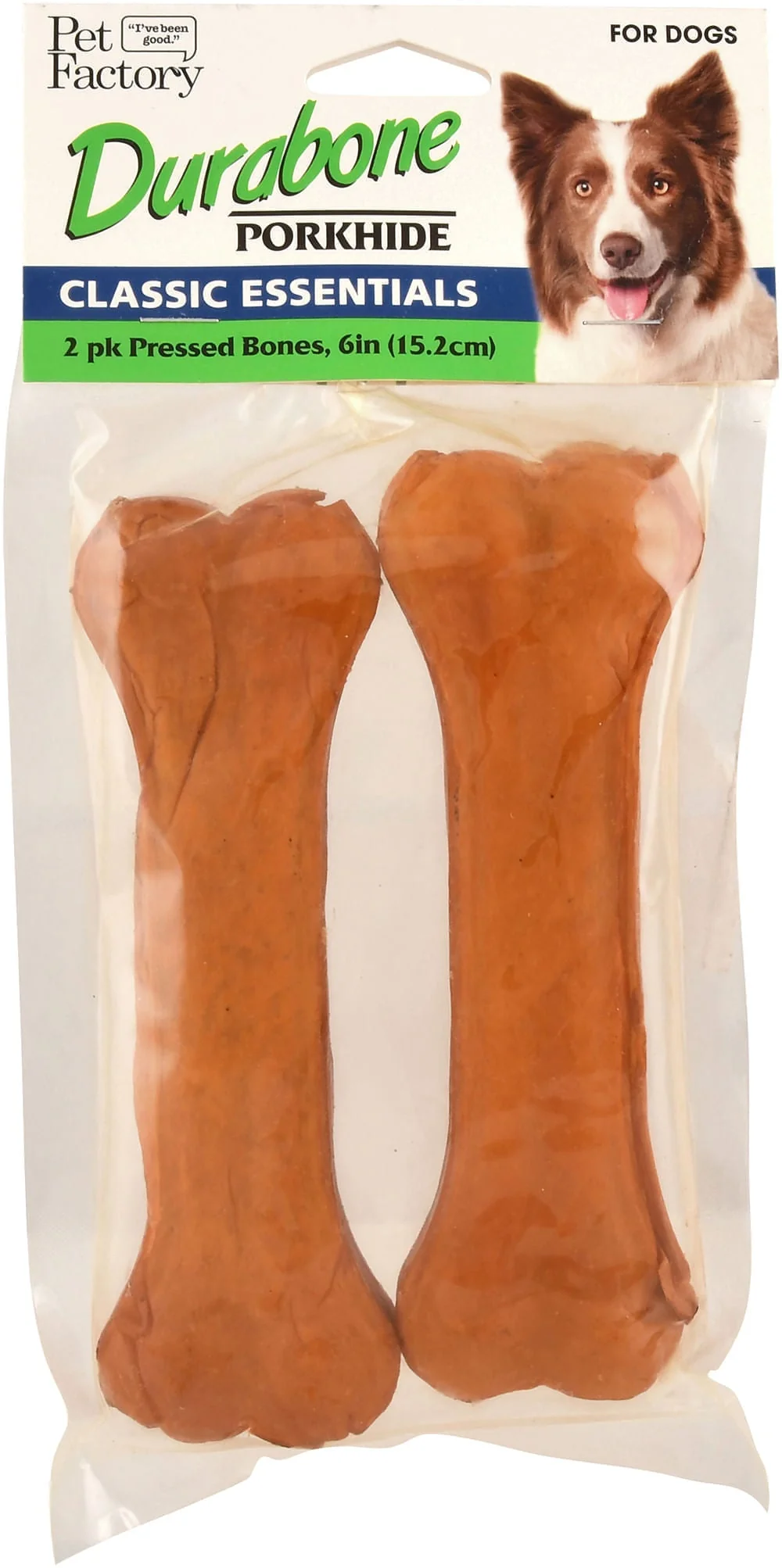 Classic Essentials Pressed Porkhide Durabone Chews, 2 pk - Healthber