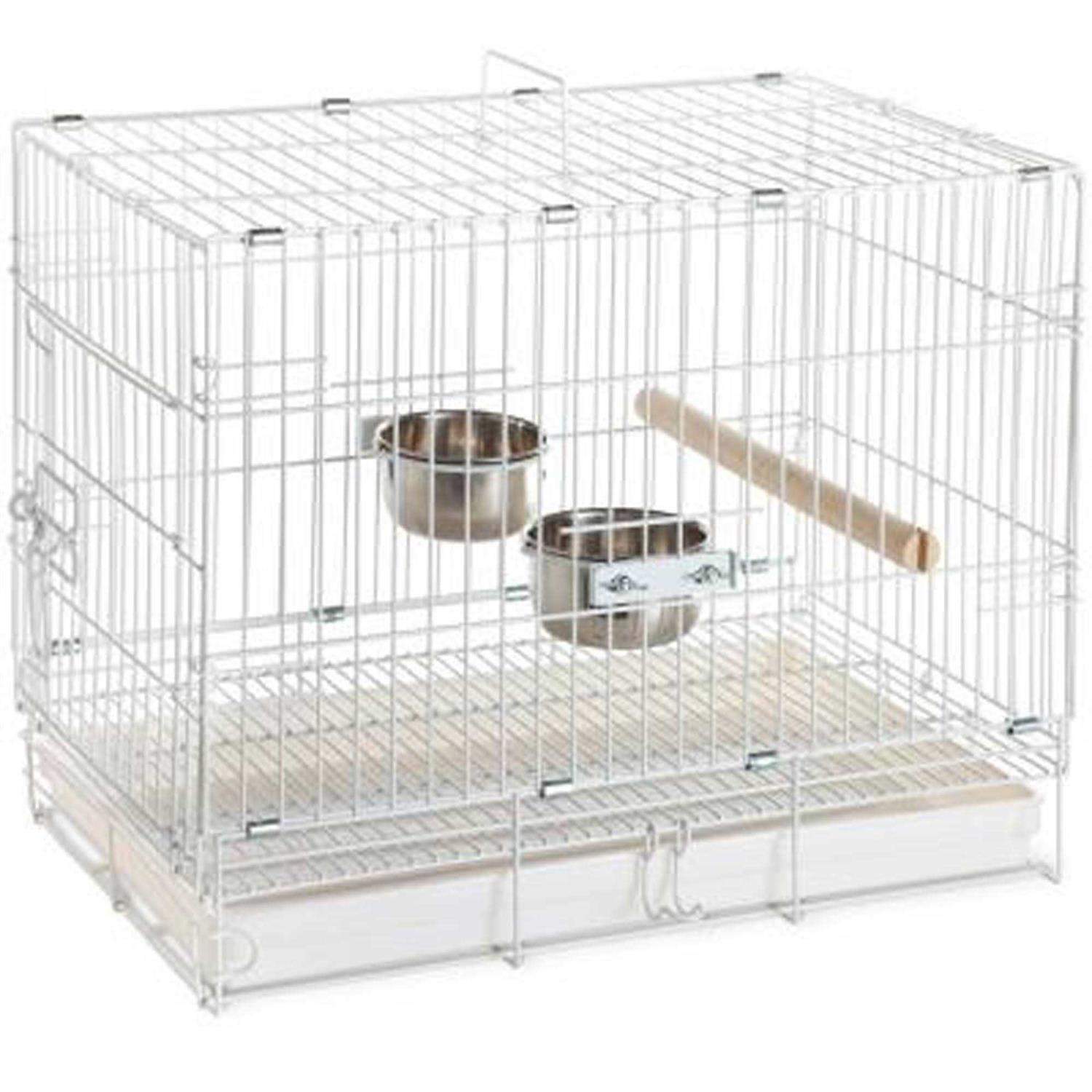Prevue Pet White Travel Bird Cage - Healthber