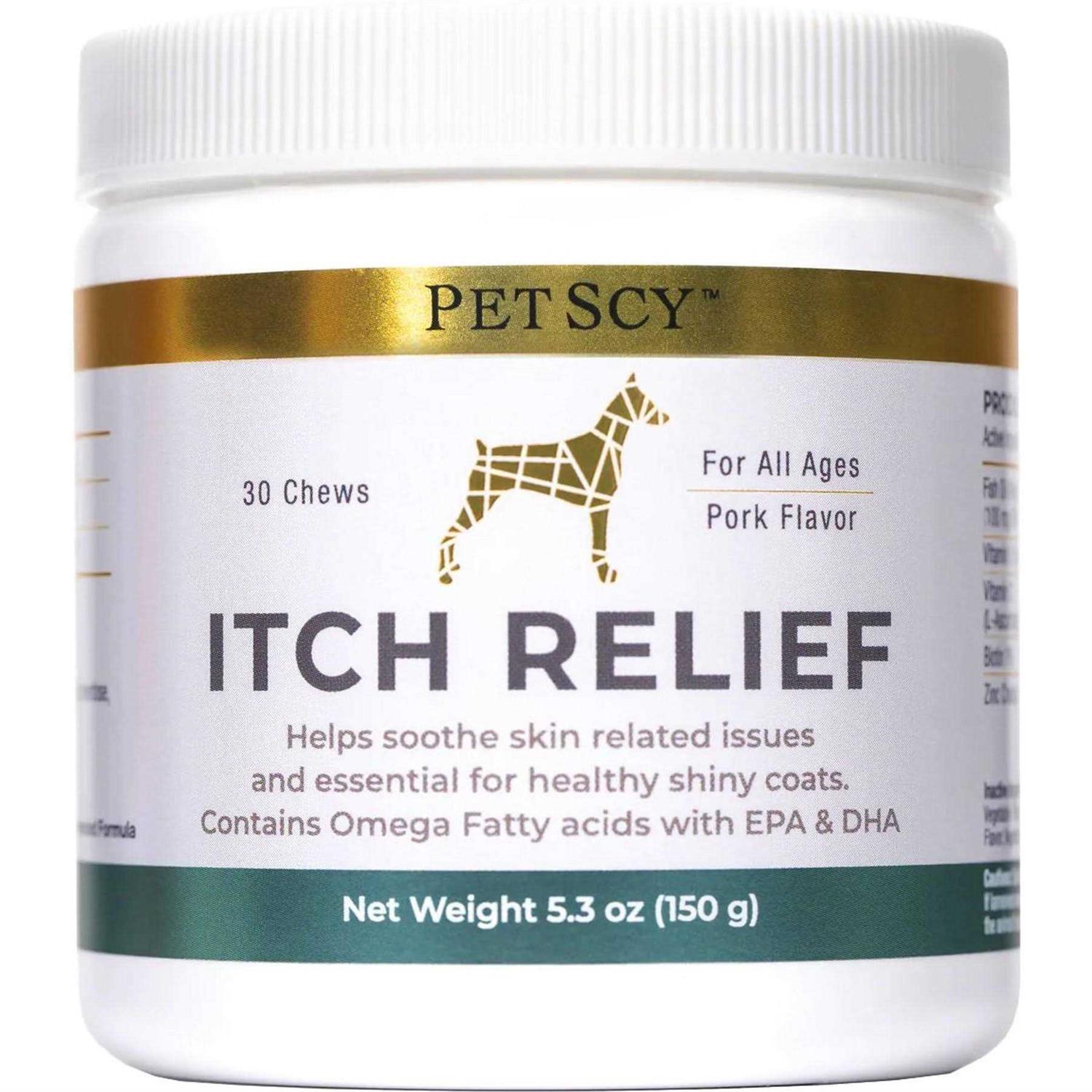 PetScy Dog Itch Relief with Fatty Acids EPA DHA & Omega for Dogs - Healthber