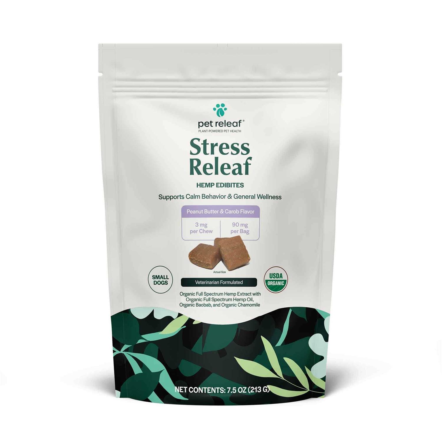 Pet Releaf Stress Releaf Peanut Butter Carob - Healthber